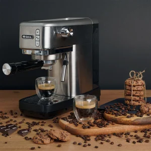 Cafetera Slim Espresso de metal para café molido Ariete