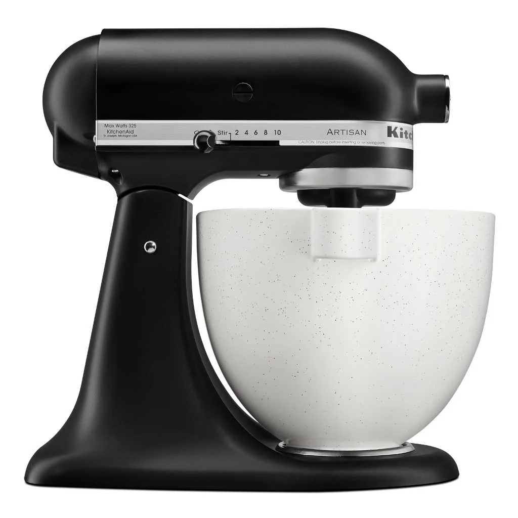 Bol cerámico reforzado con titanio Speckled Stone de 4,7l KitchenAid - Imagen 3