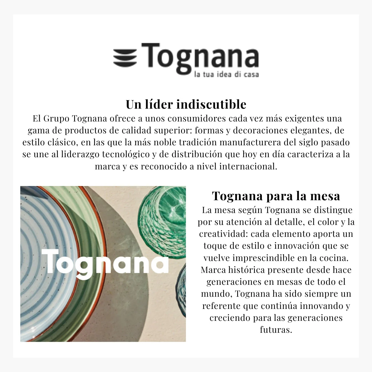 Tazas de porcelana con y sin plato 420ml Florenne Tognana - Imagen 6