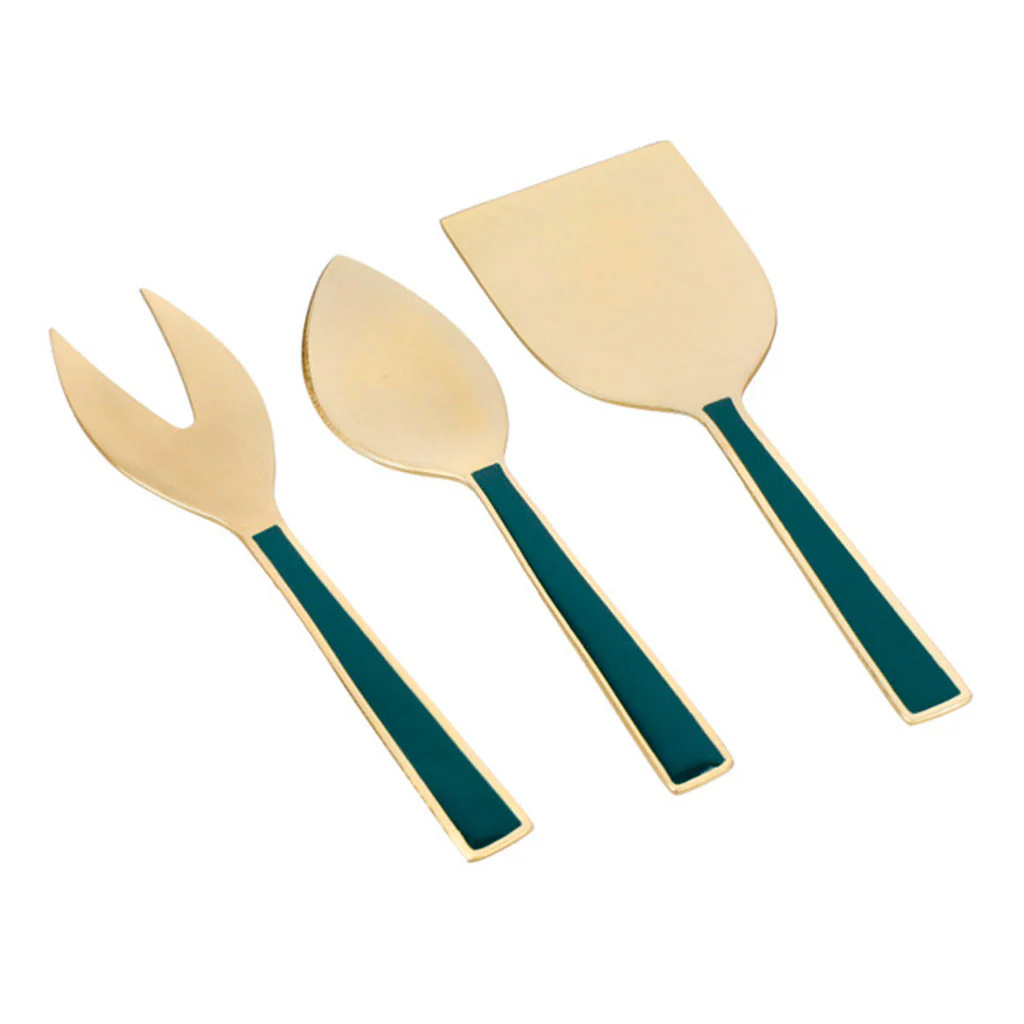 Set de 3 utensilios para queso inox dorado Artesà KitchenCraft - Imagen 6