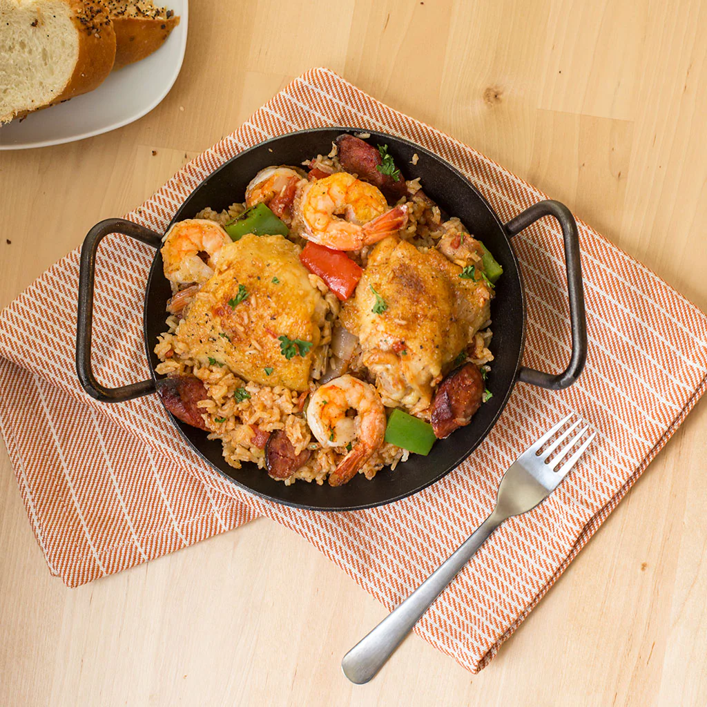 Sartén tipo paellera de acero carbono curado Lodge - Imagen 5