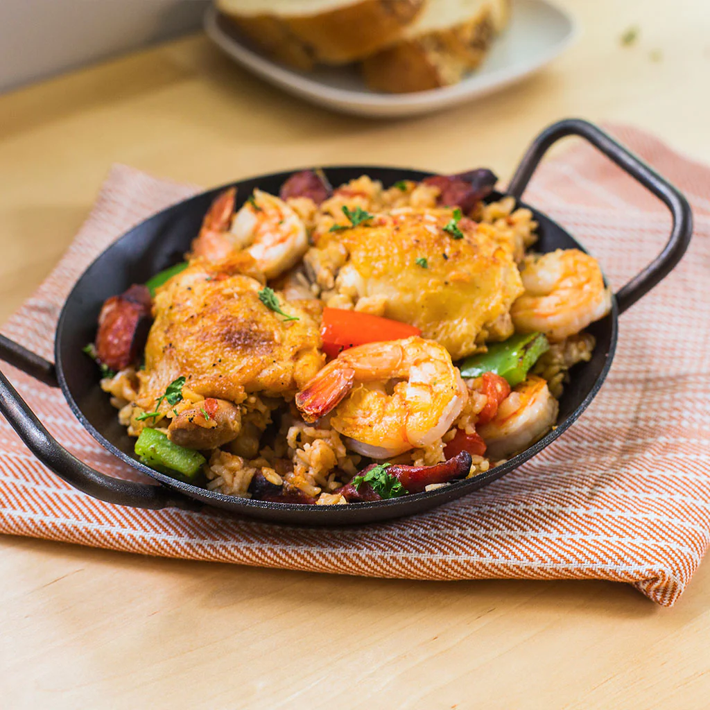 Sartén tipo paellera de acero carbono curado Lodge - Imagen 3