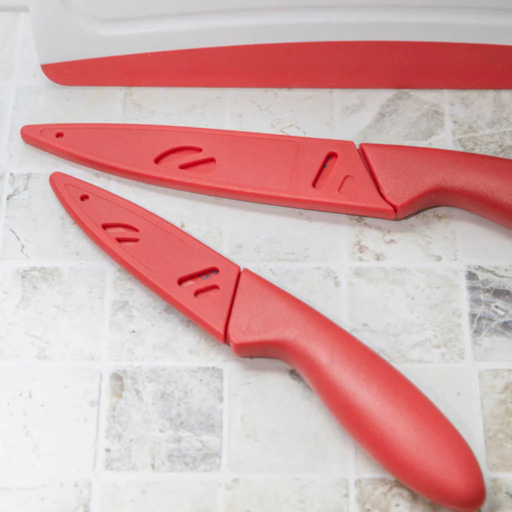 Set de 3 piezas de cuchillos y tabla de cortar Colourworks KitchenCraft - Imagen 8