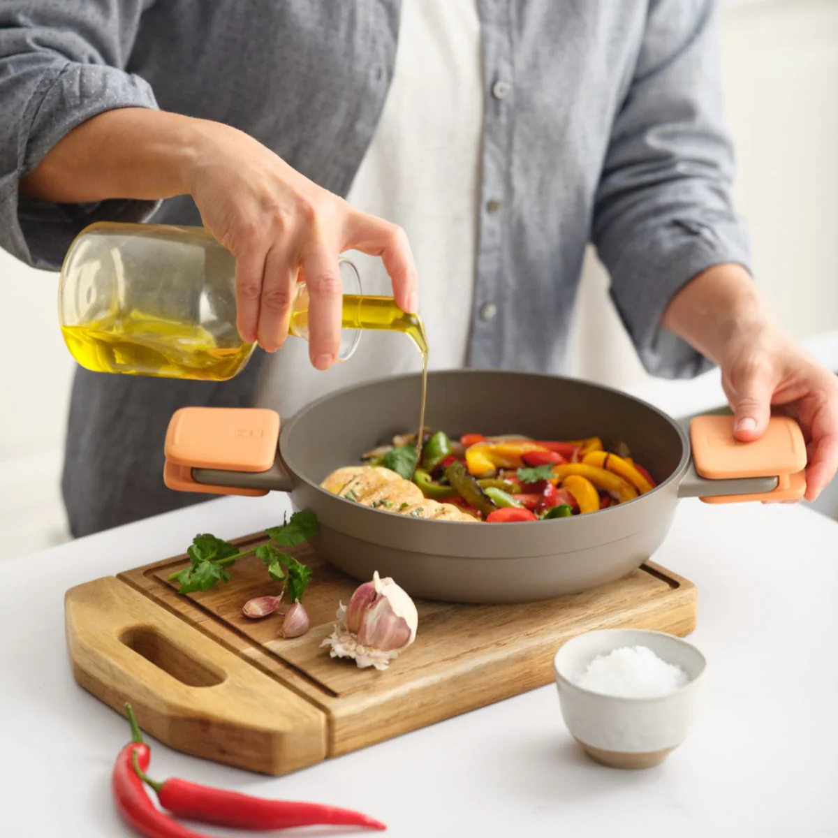 Cacerola baja antiadherente Compac Pro Bra