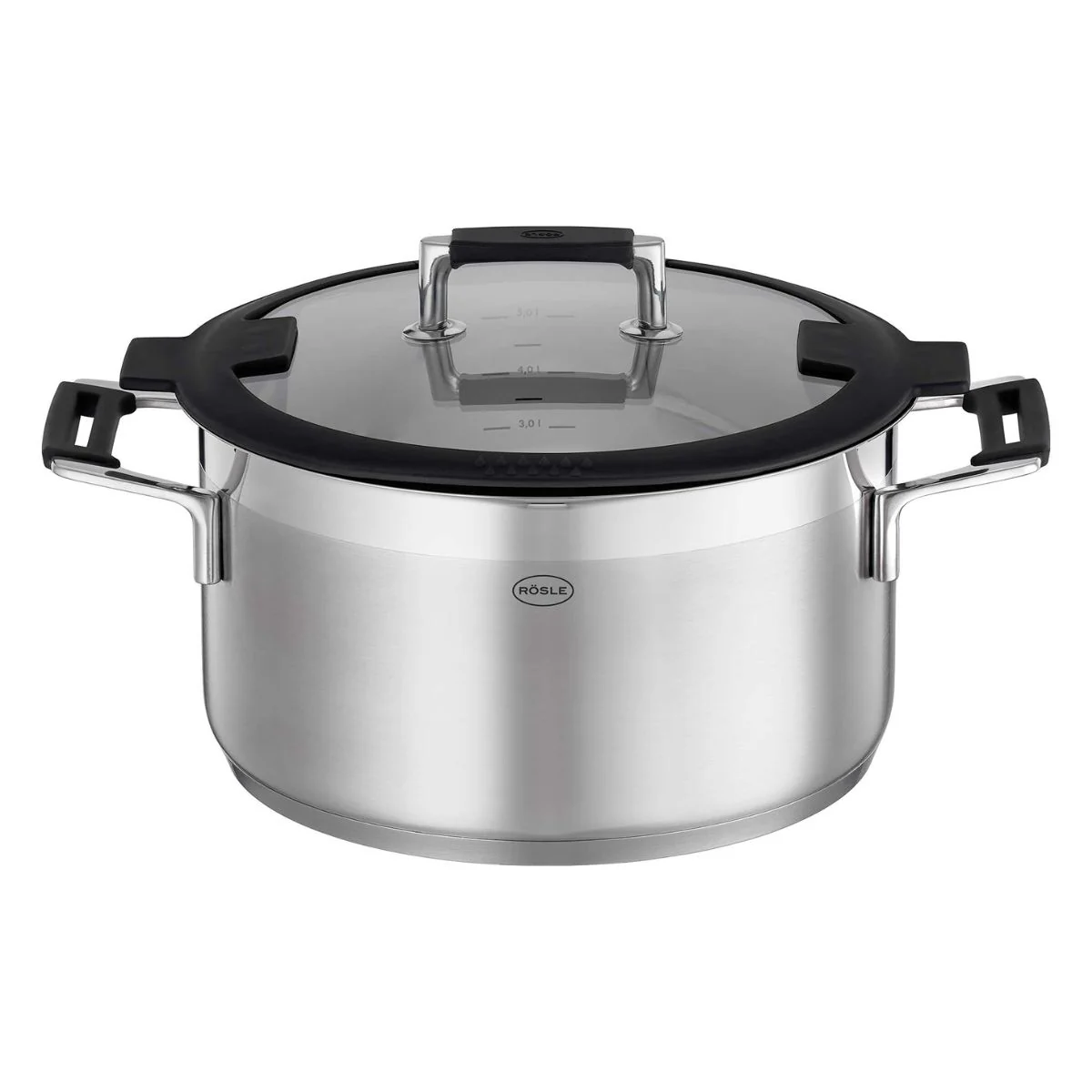 Cacerola alta de acero inoxidable con tapa de cristal Silence Pro Rösle - Imagen 8