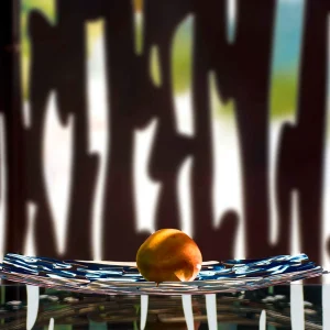 Centro de mesa de acero inoxidable Bark Alessi