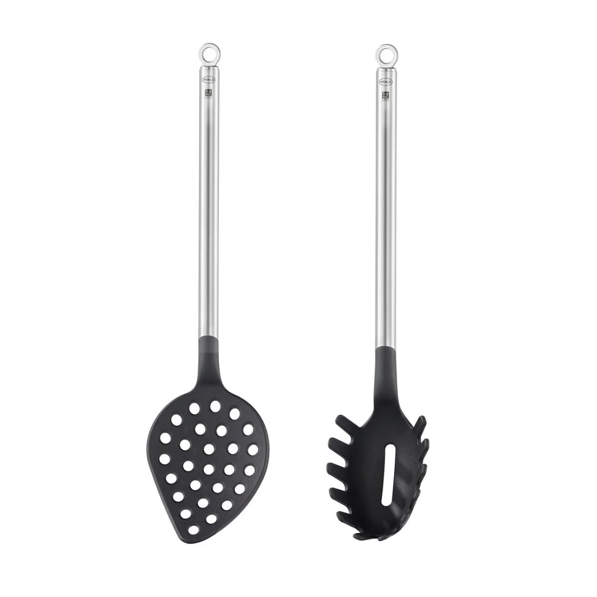 Conjunto de 2 utensilios de cocina de nailon con mango de inox Basic Line Rösle