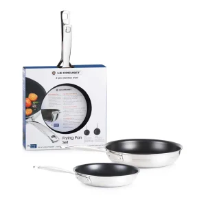 Conjunto de dos sartenes antiadherentes 3-PLY de Le creuset