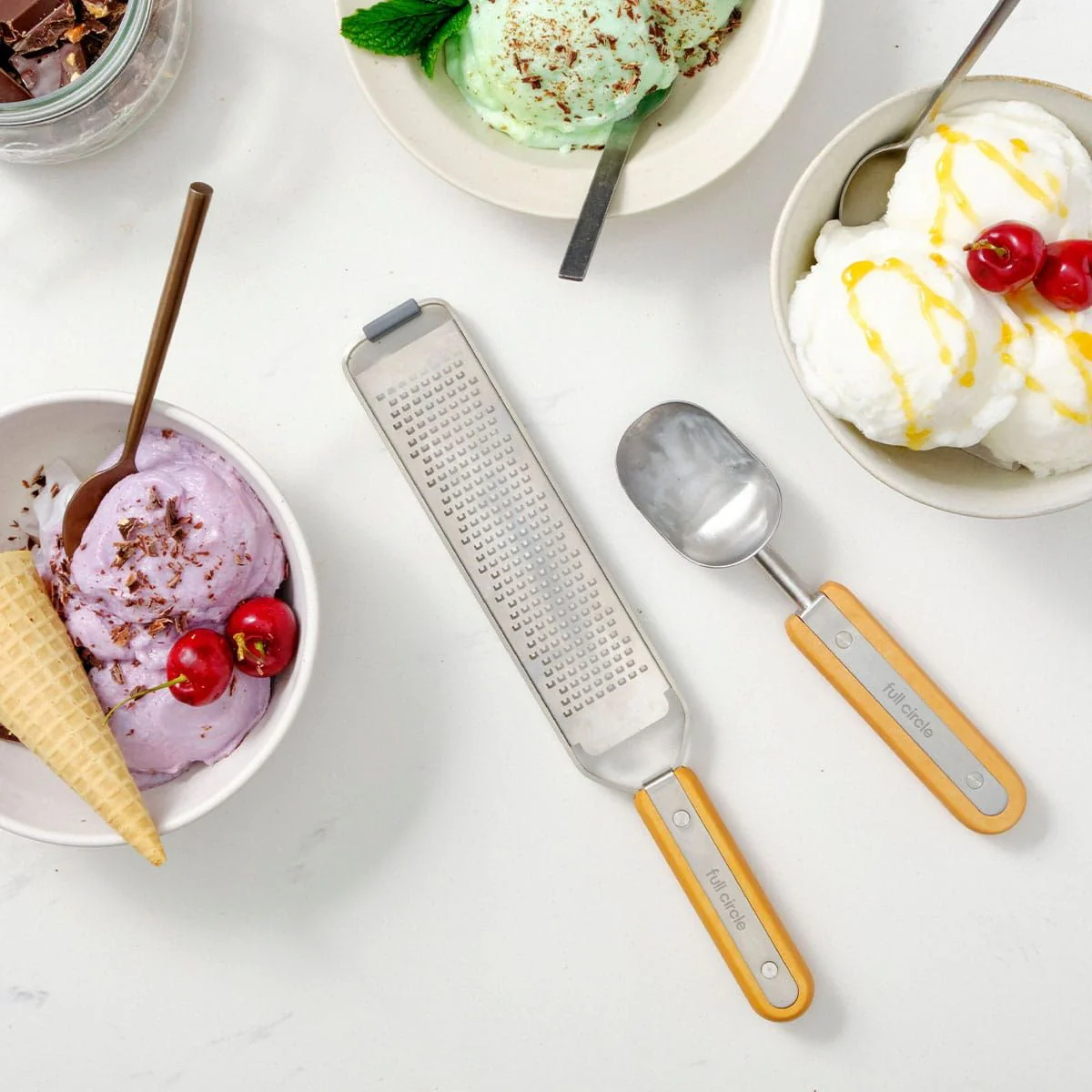 Cuchara para helado de acero inoxidable The Baller Full Circle - Imagen 5