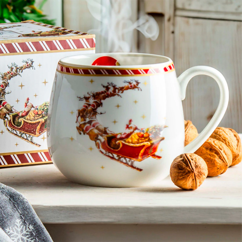 Taza Mug Trineo Papa Noel Duo