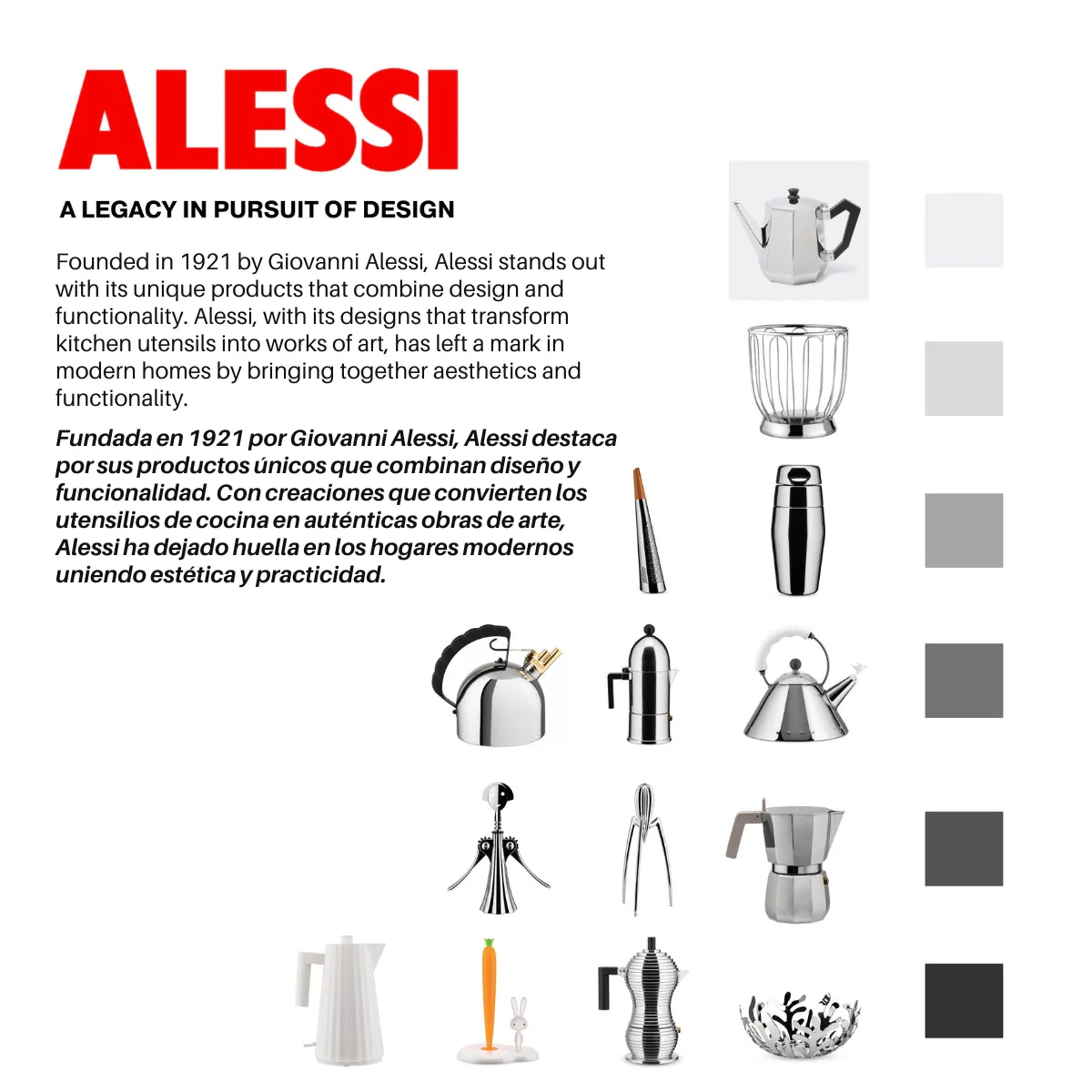 Escurridor en acero inoxidable Max Le Chinois Philippe Starck Alessi - Imagen 9