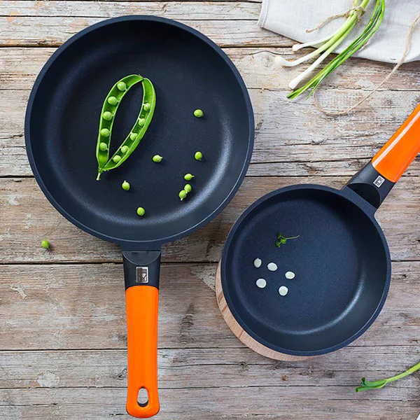 Sartén honda antiadherente Efficient Orange BRA - Imagen 3