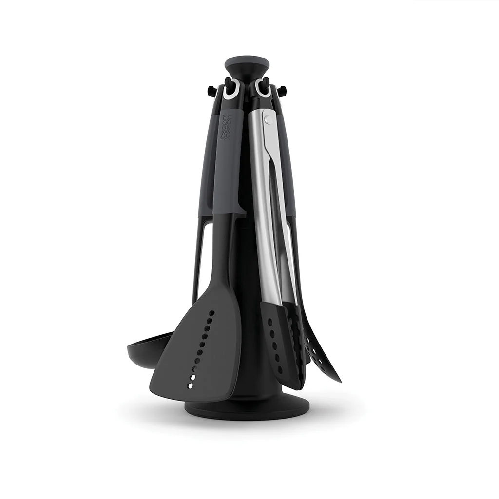Juego de utensilios de cocina de nailon con soporte Elevate Carrousel Joseph Joseph