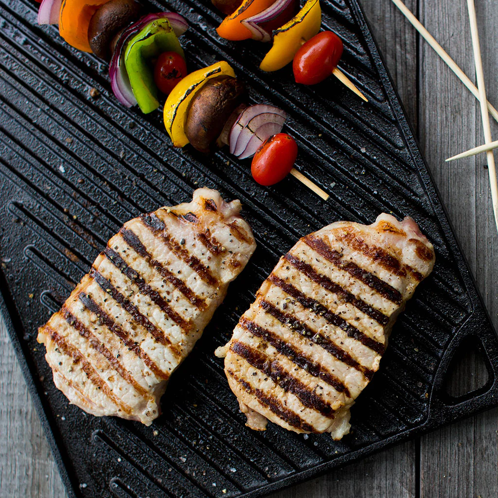 Plancha grill XL Rectangular y Reversible de hierro Lodge - Imagen 5