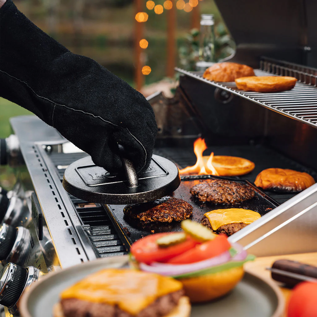 Plancha grill XL Rectangular y Reversible de hierro Lodge - Imagen 9