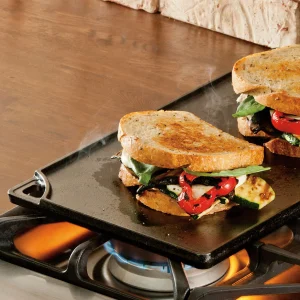 Plancha grill XL Rectangular y Reversible de hierro Lodge