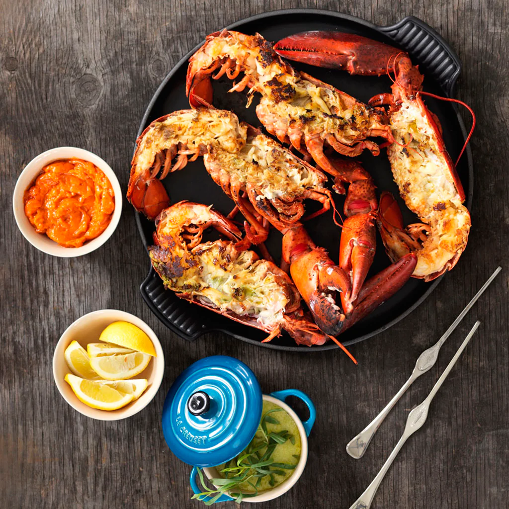 Parrilla redonda lisa Le Creuset de 32cm