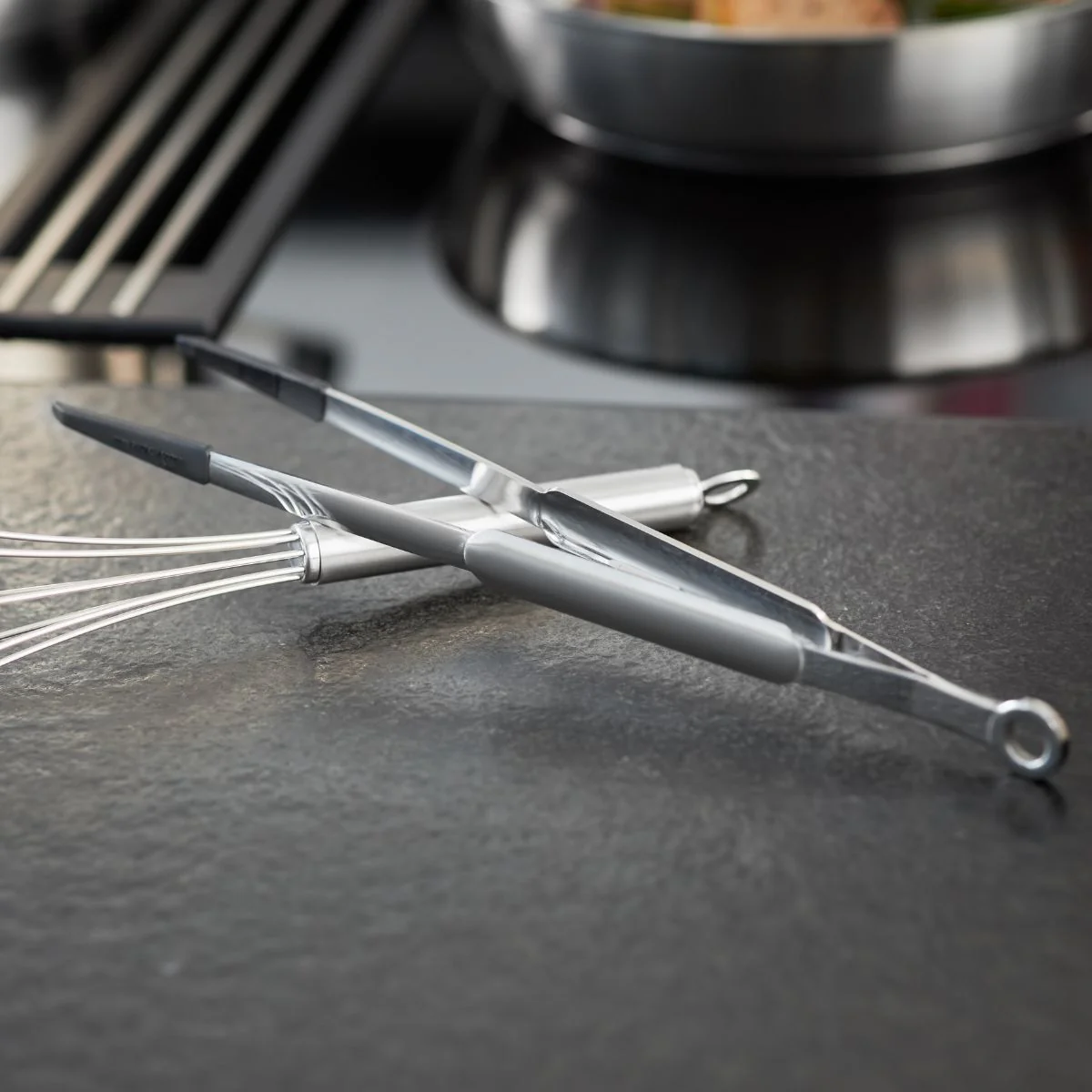 Pinzas finas de acero inoxidable con puntas de silicona Rösle