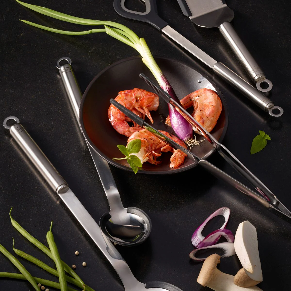 Pinzas finas de acero inoxidable con puntas de silicona Rösle - Imagen 8