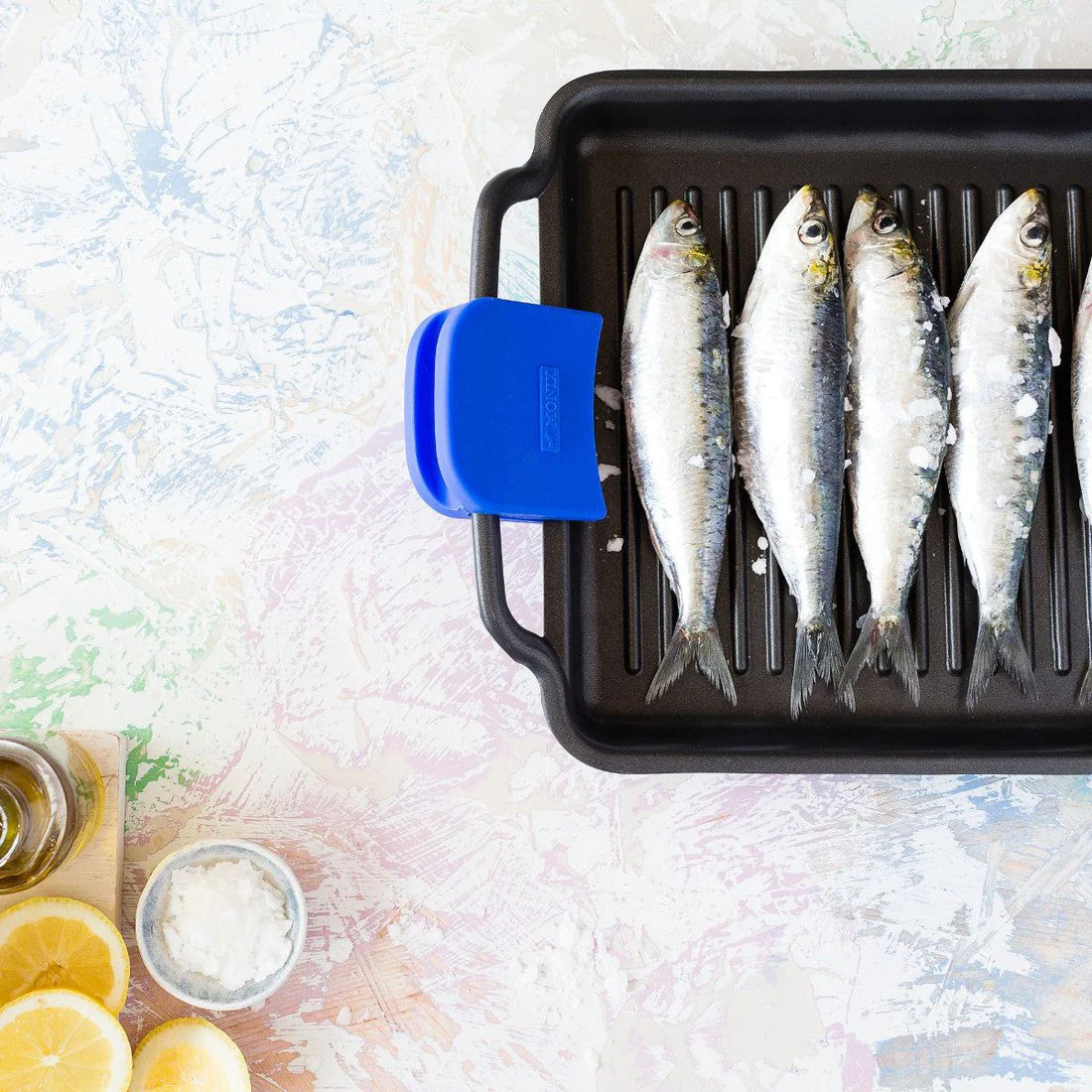 Plancha antiadherente con rayas Solid+ Monix - Imagen 3