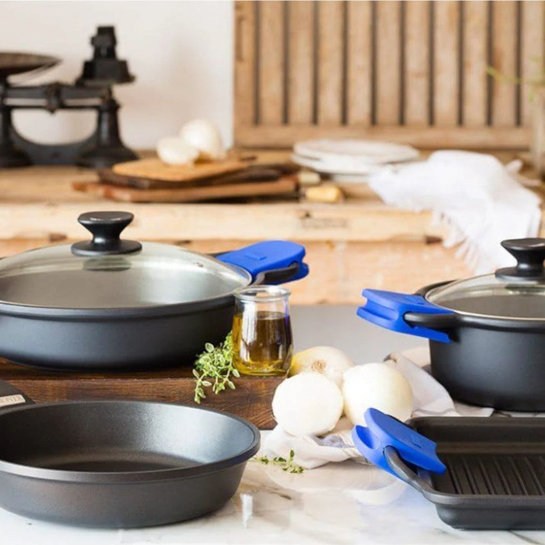 Plancha antiadherente con rayas Solid+ Monix - Imagen 8