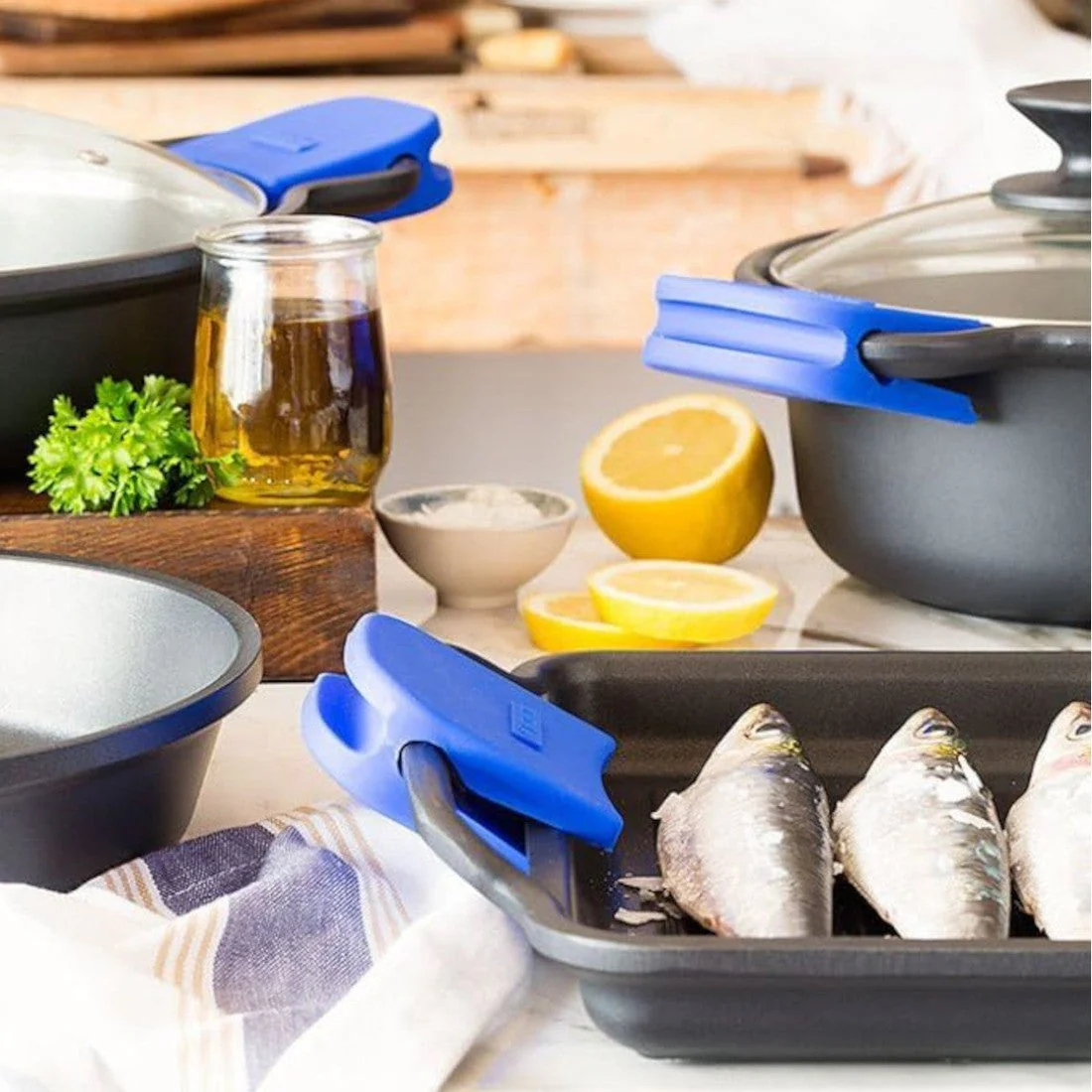 Plancha antiadherente con rayas Solid+ Monix - Imagen 9