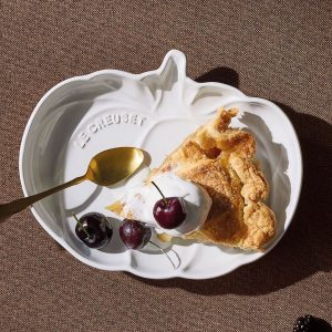 Plato Calabaza mediano blanco Le Creuset