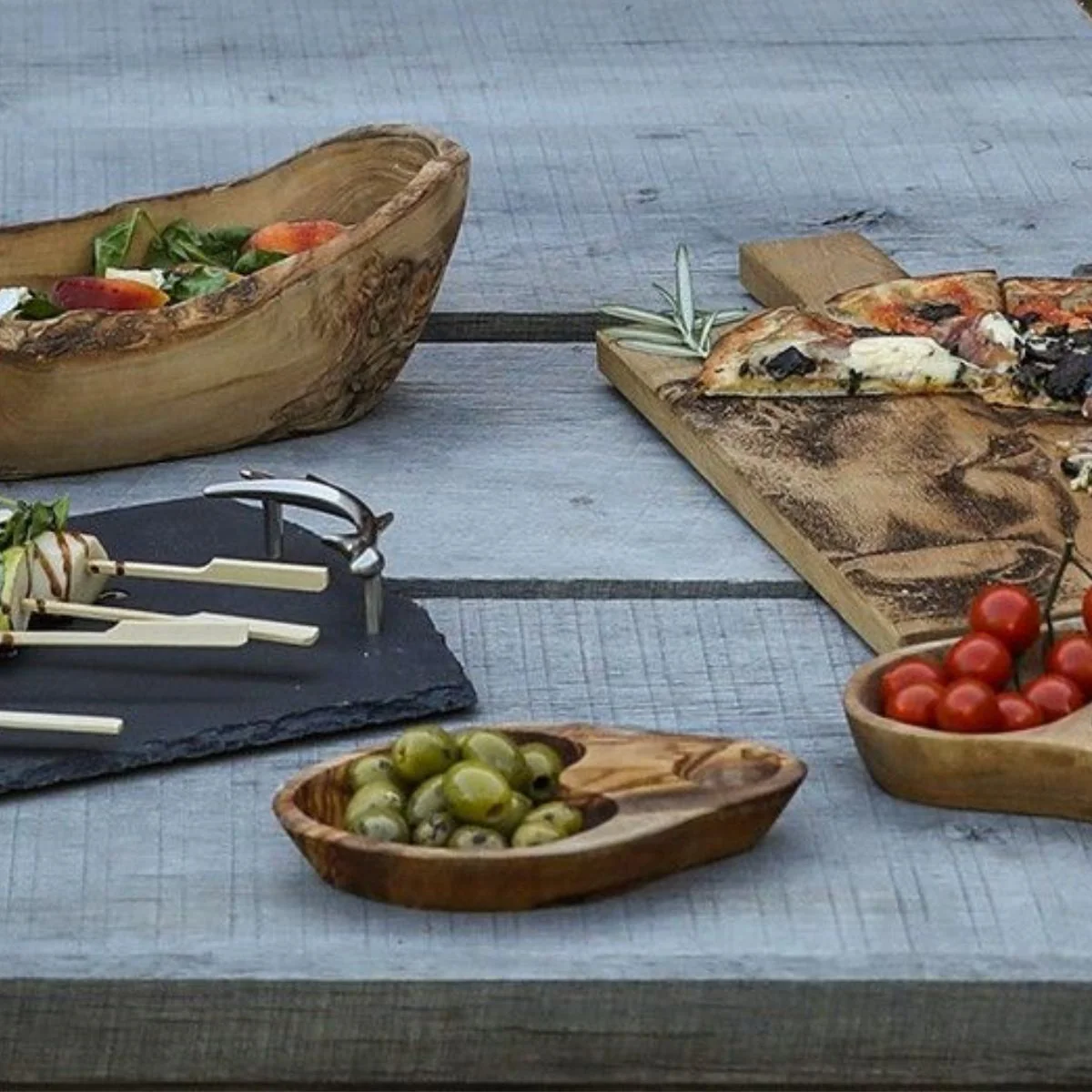 Plato para aceitunas de madera de olivo Selbrae - Imagen 3