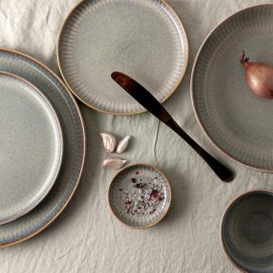 Platos de gres Sapphire Dutch Rose