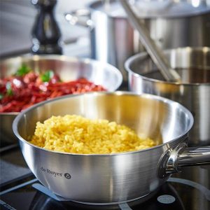 Sartén alta de acero inoxidable Prim Appety de De Buyer
