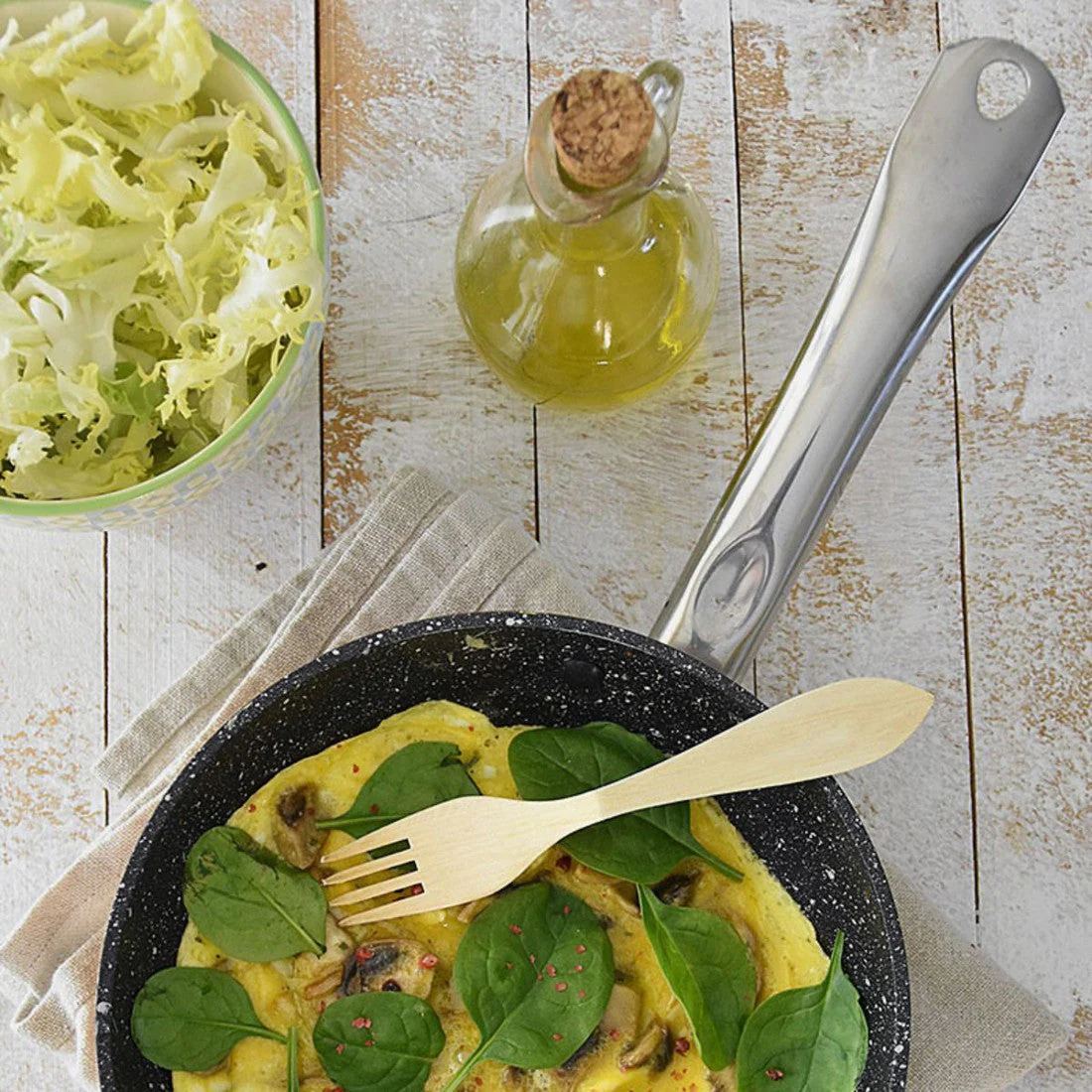 Sartén antiadherente Copper Monix (acabado cobre+titanio) - Imagen 5