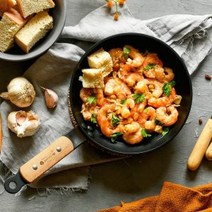 Sartén antiadherente Choc B Bois con mango de haya De Buyer