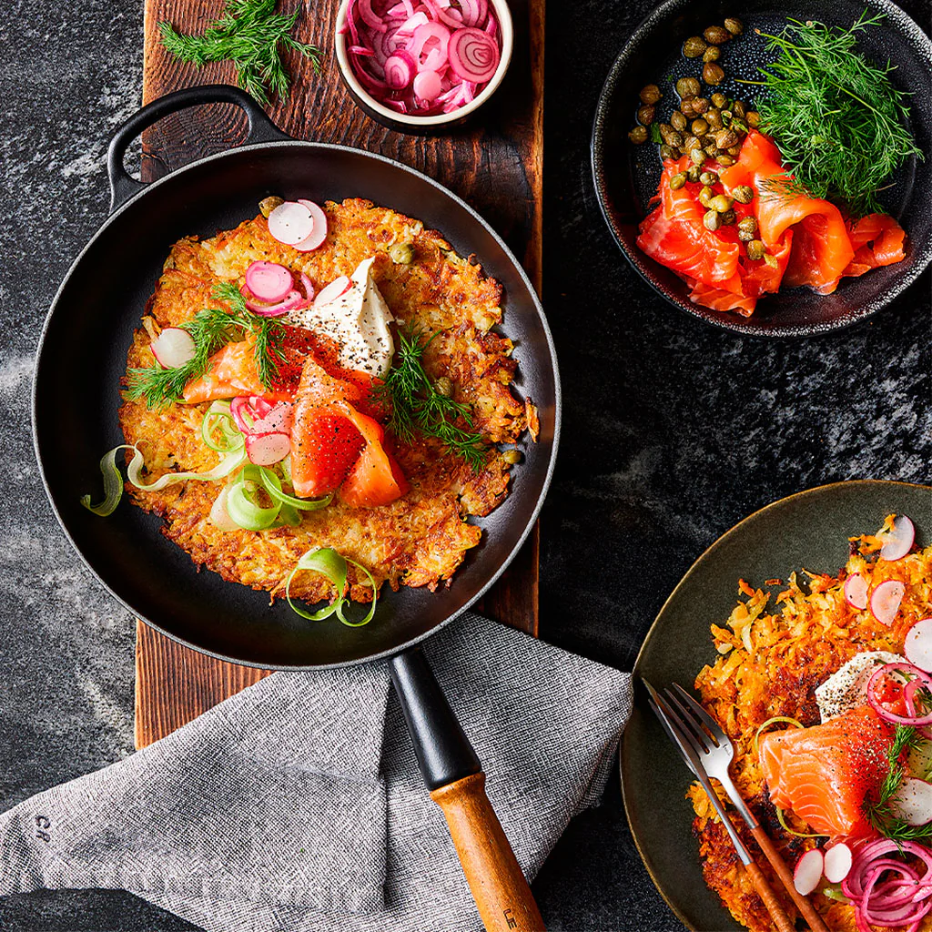 Sartén de hierro con mango de madera Le Creuset - Imagen 8