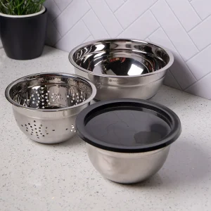 Set de boles y colador inox Masterclass de KitchenCraft