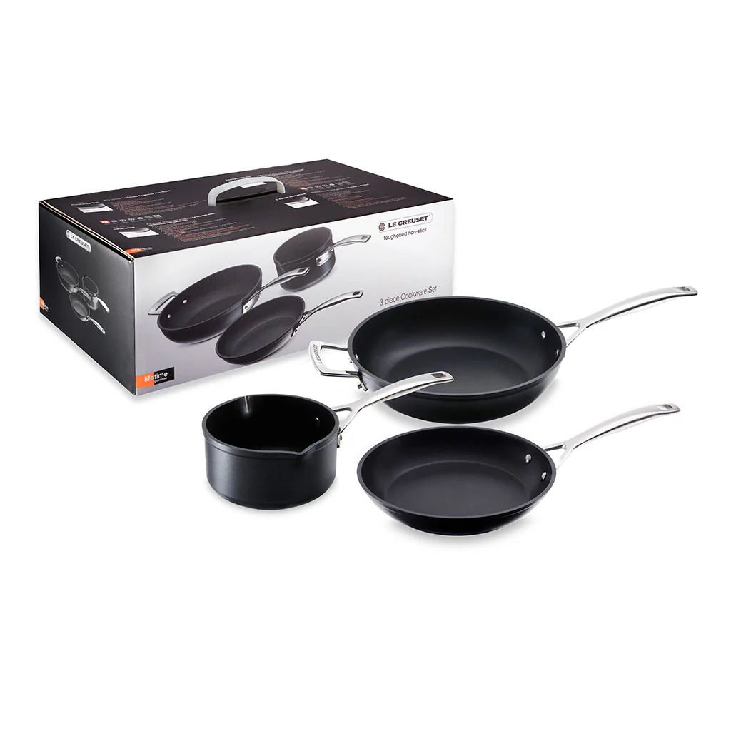 Set 3 piezas de aluminio antiadherente de Le Creuset
