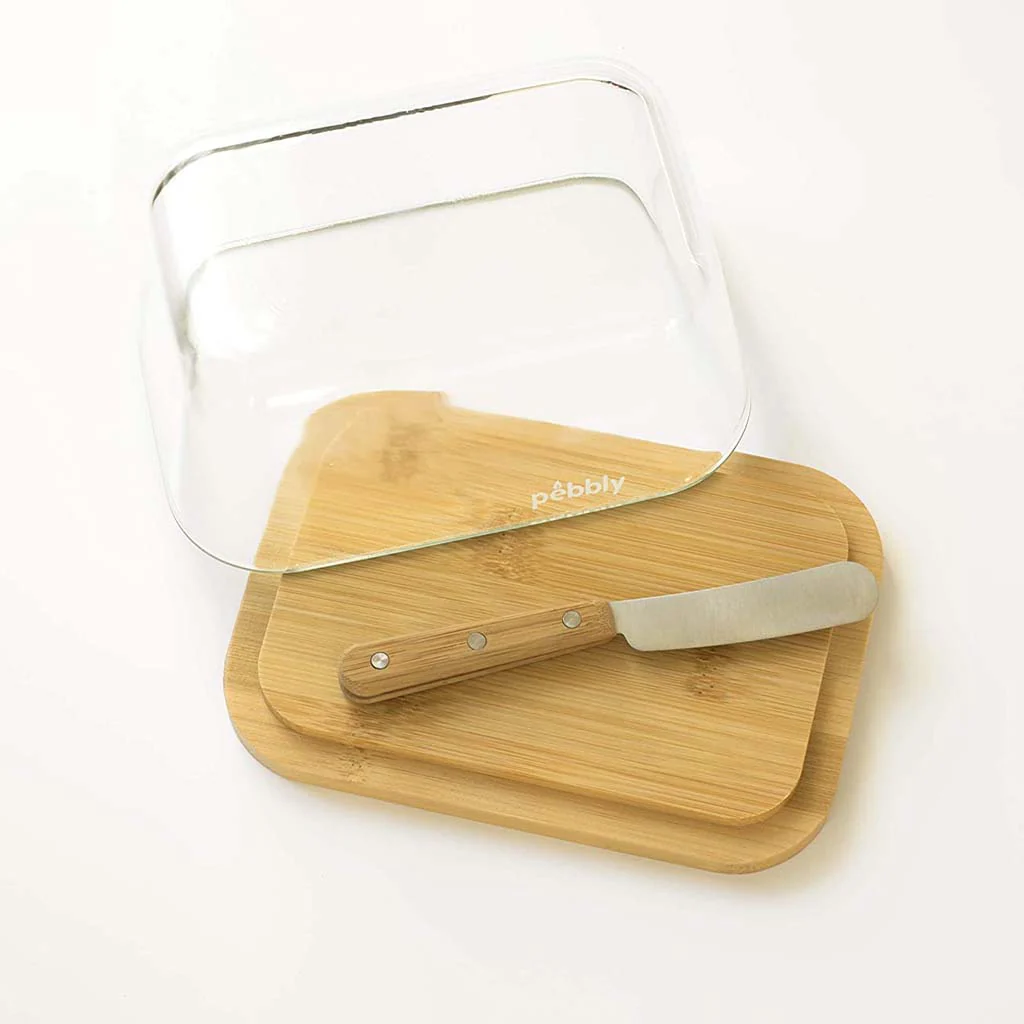 Set mantequillera y cuchillo de Pebbly - Imagen 3