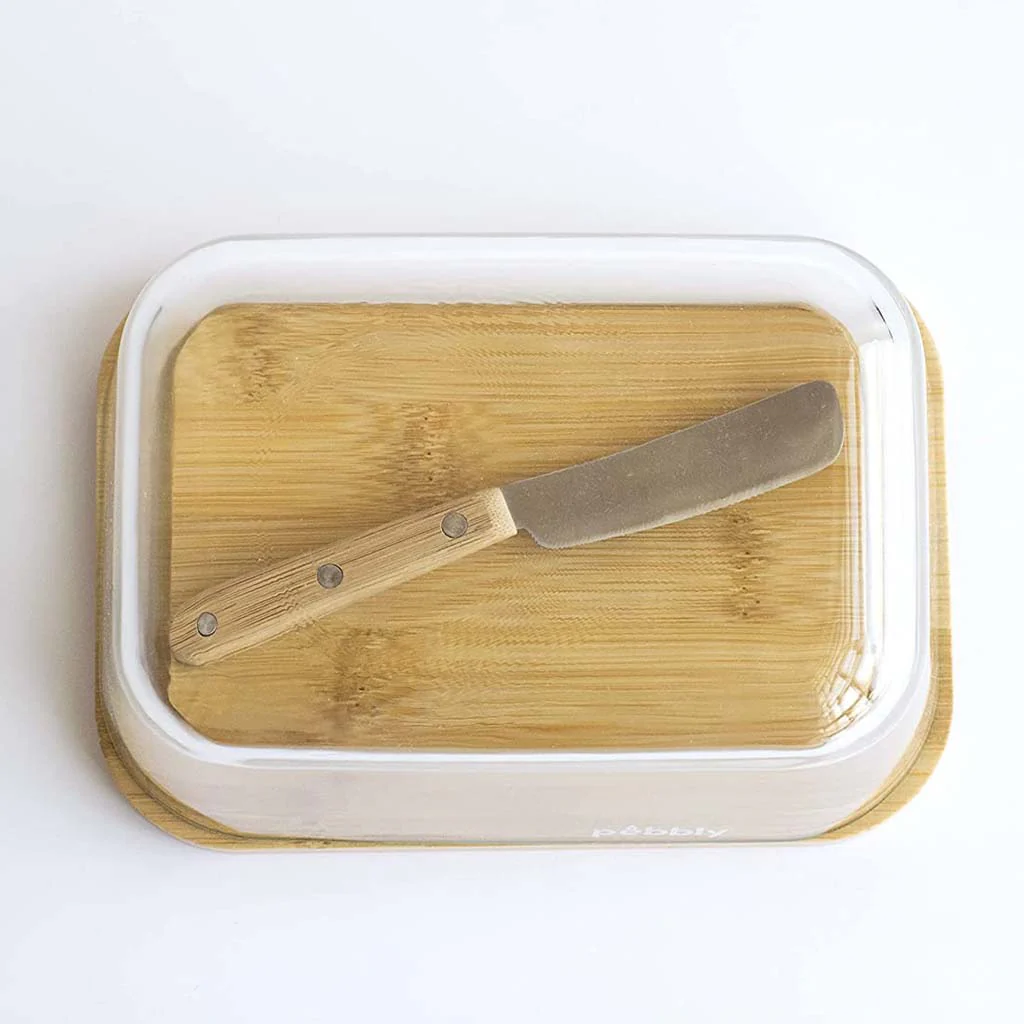 Set mantequillera y cuchillo de Pebbly - Imagen 6