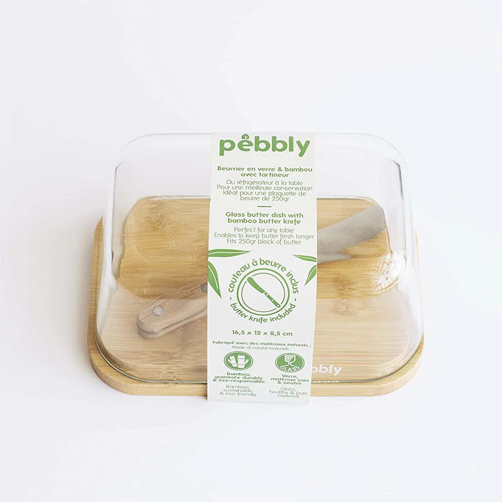 Set mantequillera y cuchillo de Pebbly - Imagen 8