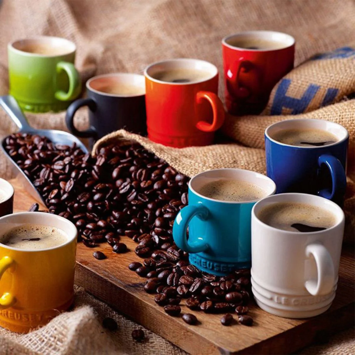 Set de 6 tazas cerámicas 200ml Arcoíris Le Creuset - Imagen 8