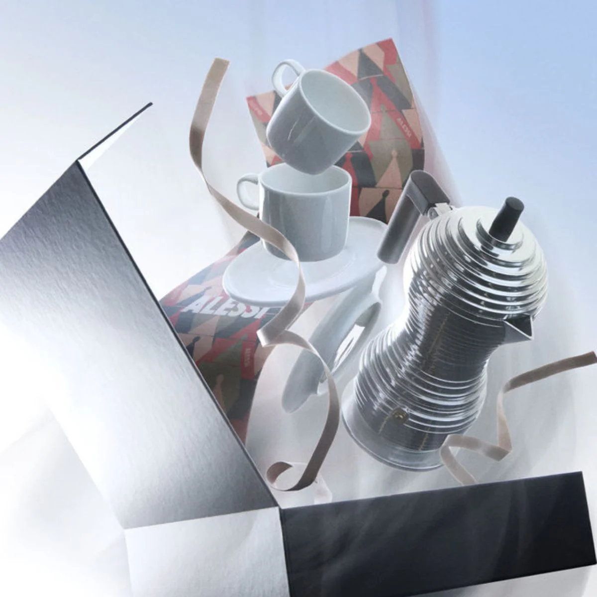 Set de 5 piezas para el café con cafetera Pulcina Alessi - Imagen 6