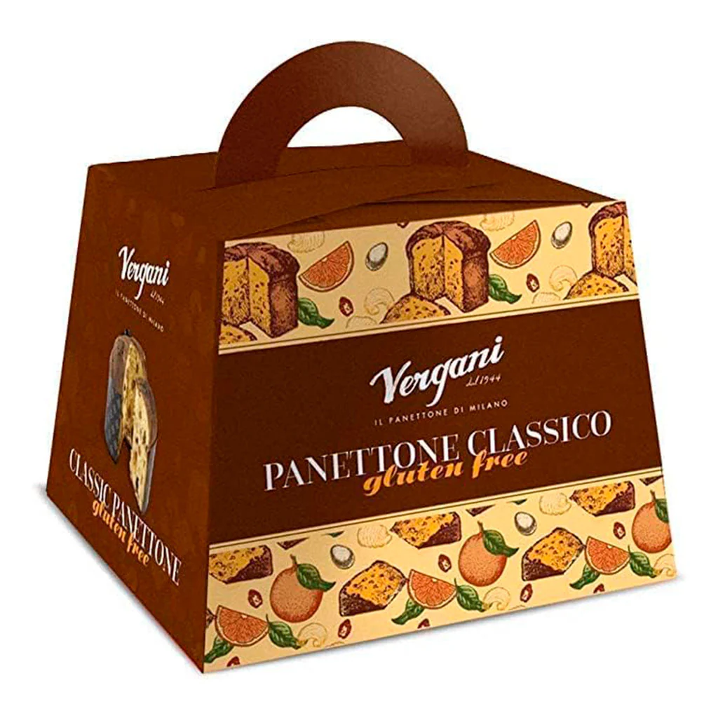Panettone clásico Sin Gluten Vergani
