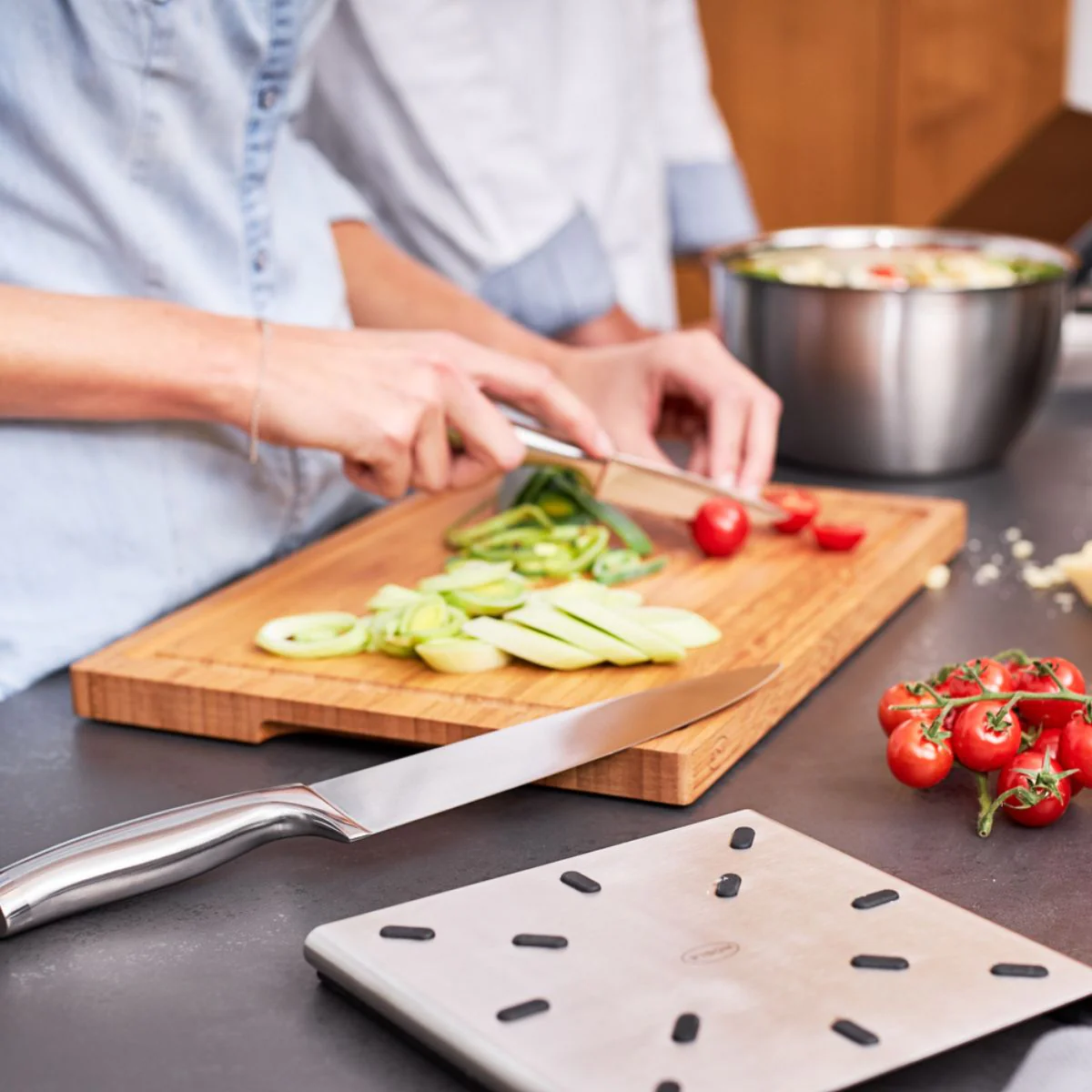 Tabla para cortar de bambú Basic Line Rösle - Imagen 3