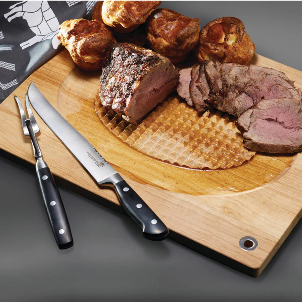 Tabla de madera reversible KitchenCraft MasterClass para carne y corte