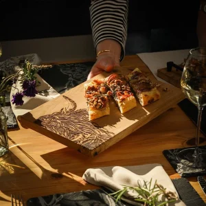 Tabla para servir 30 cm de madera de roble Selbrae