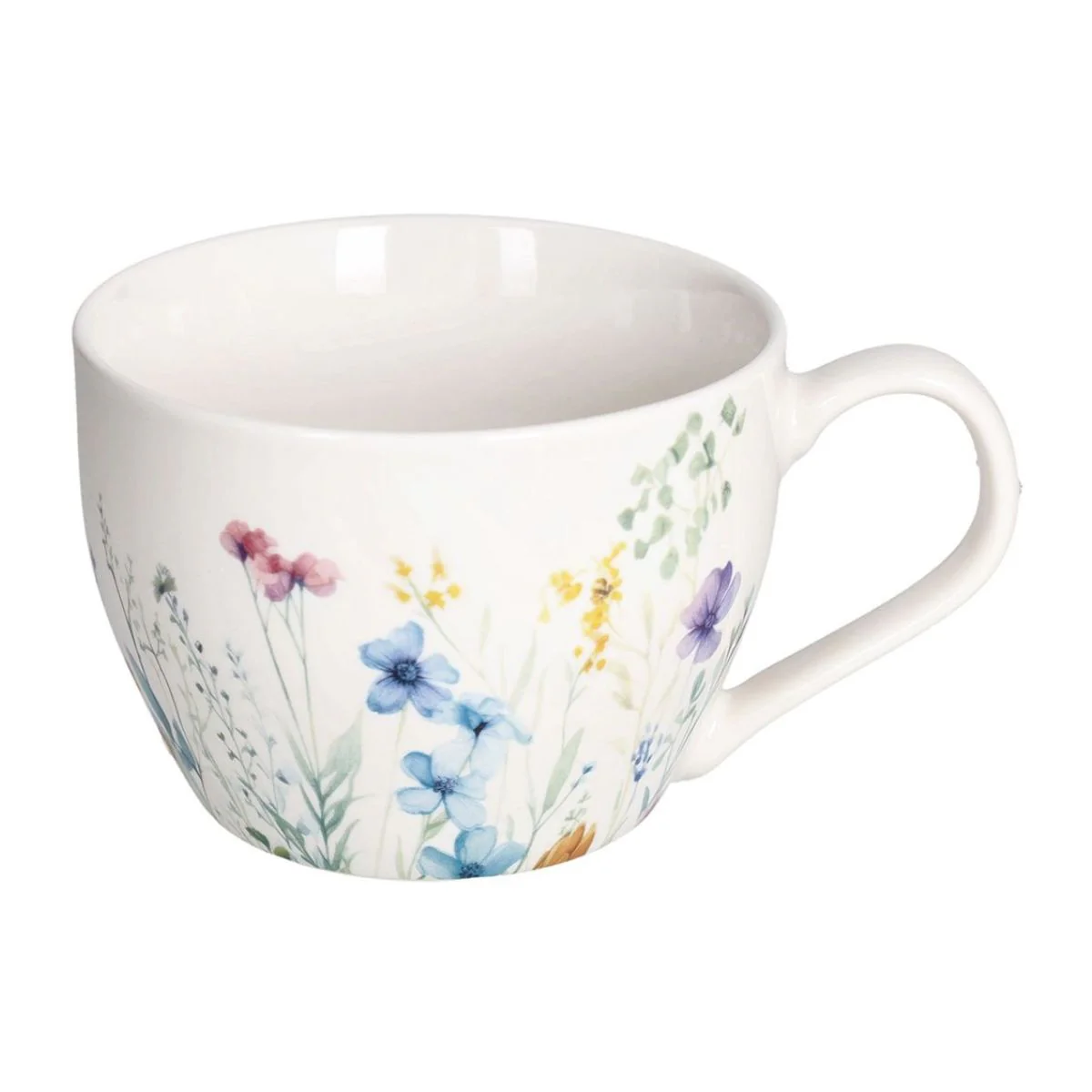 Tazas de porcelana con y sin plato 420ml Florenne Tognana - Imagen 2