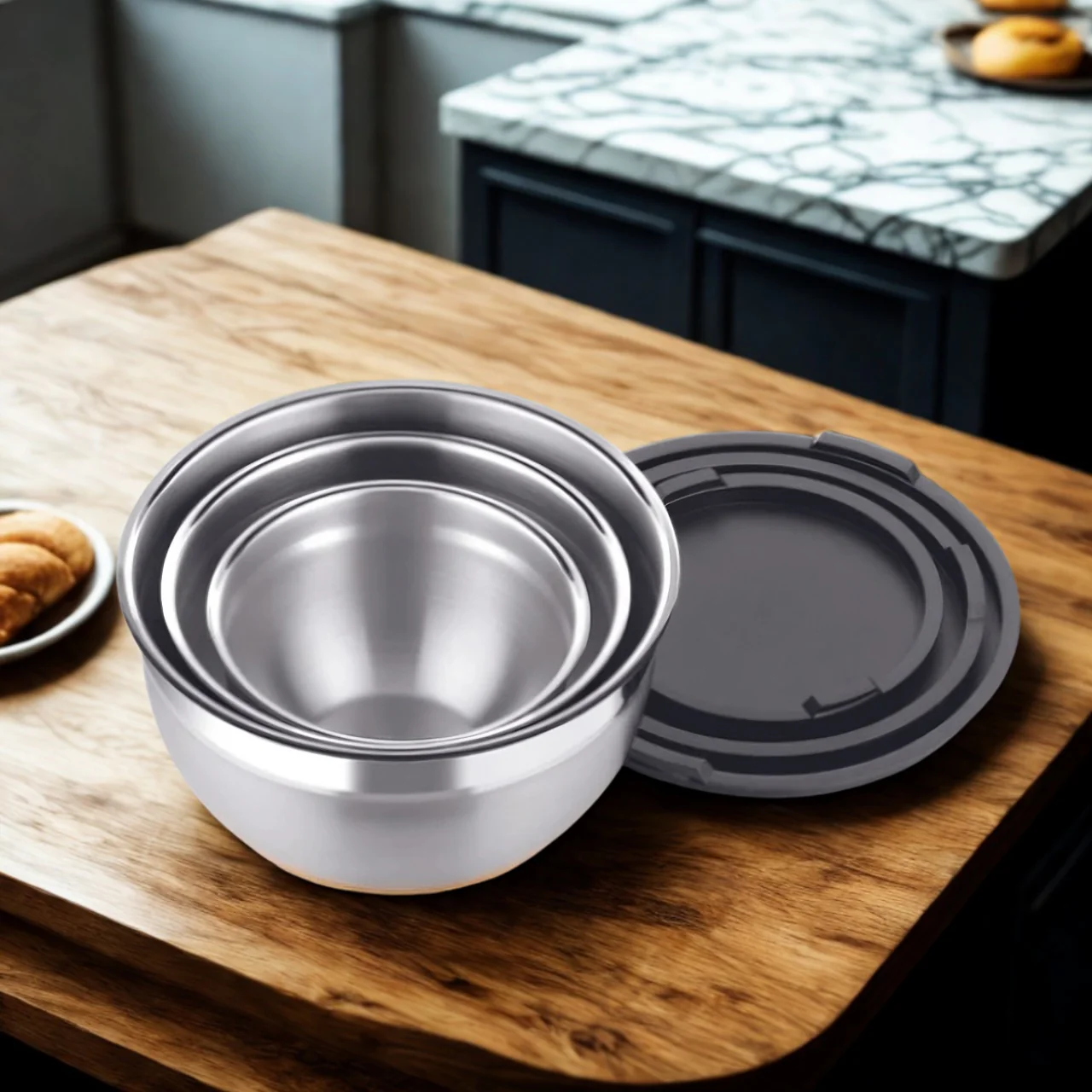 Set de 3 boles de acero inoxidable Natural Bra - Imagen 8