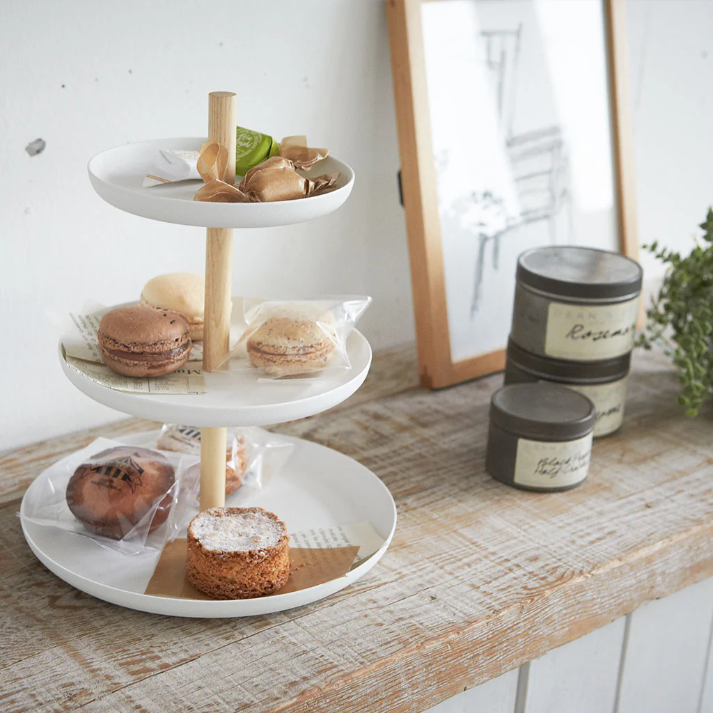 Stand para pasteles triple Tosca Yamazaki - Imagen 3