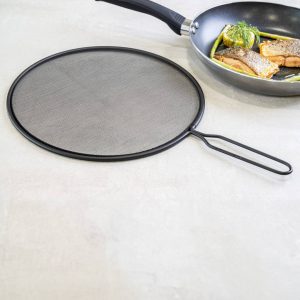Pantalla antisalpicaduras de alambre negro KitchenCraft
