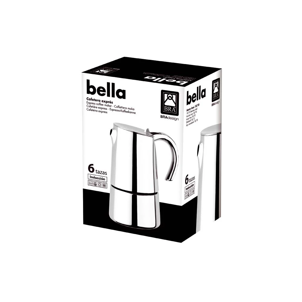 Cafetera Bra Bella de acero inoxidable - Imagen 4