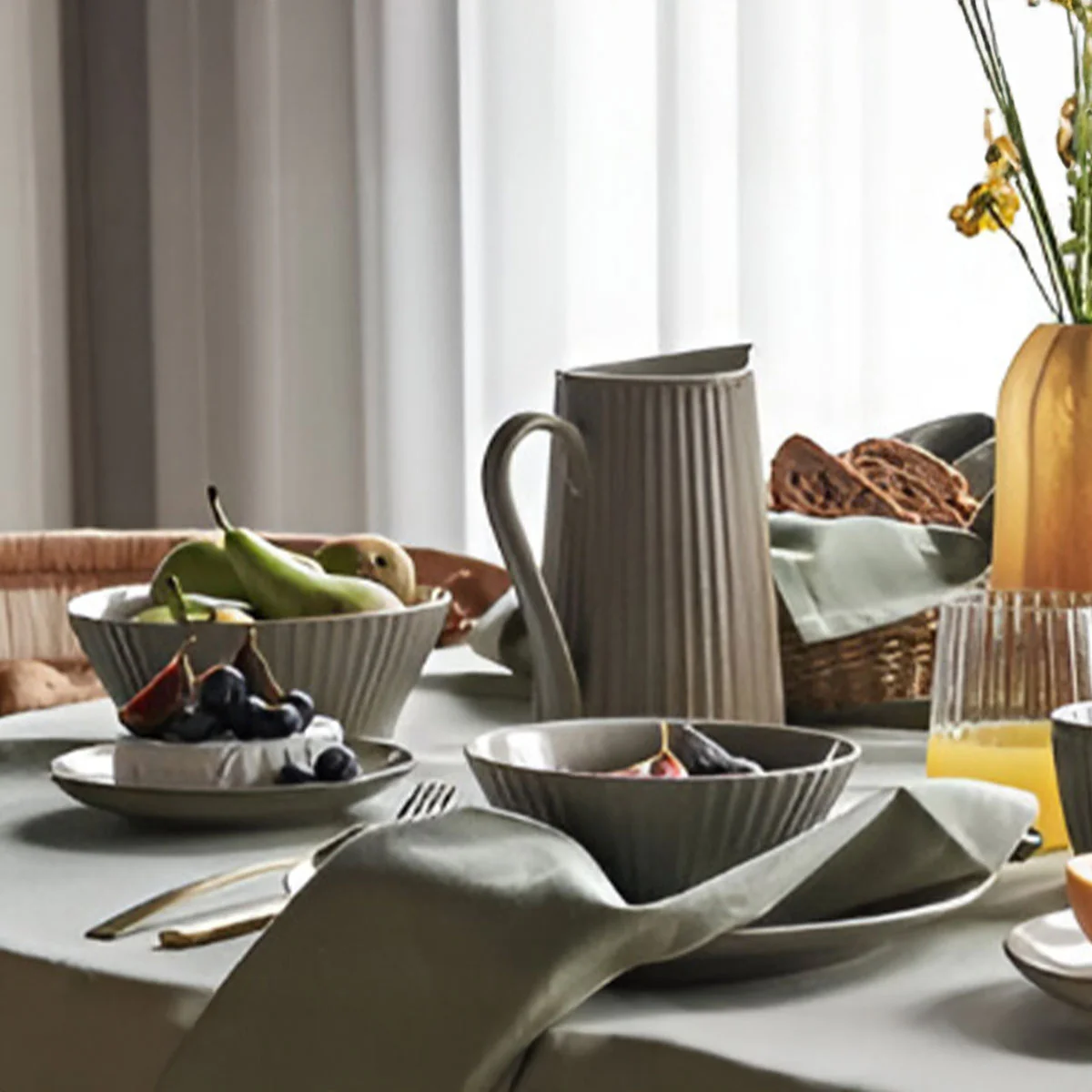 Jarra de gres Pleat House Doctor - Imagen 3